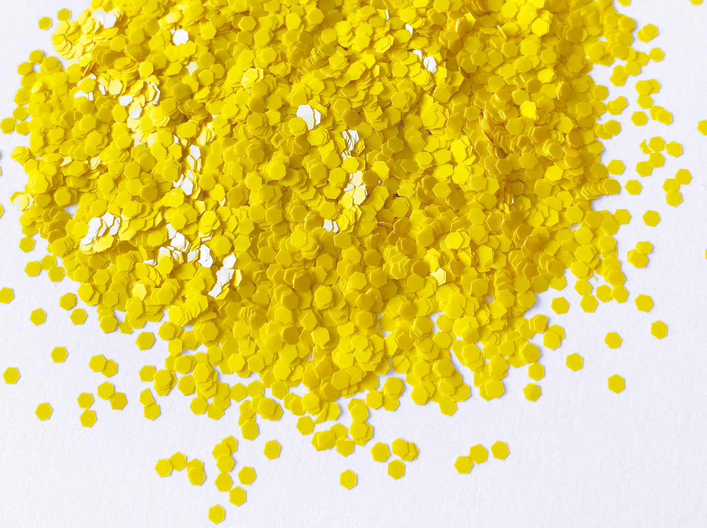 Sunflower Yellow Loose Glitter, .060" Hex, 1.5mm, 1/16