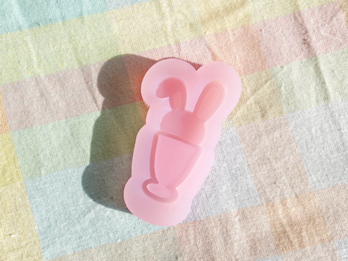 Bunny Parfait Ice Cream Shaker Mold, Soda Fountain Drink, Silicone Mold, Shiny UV Resin Mold