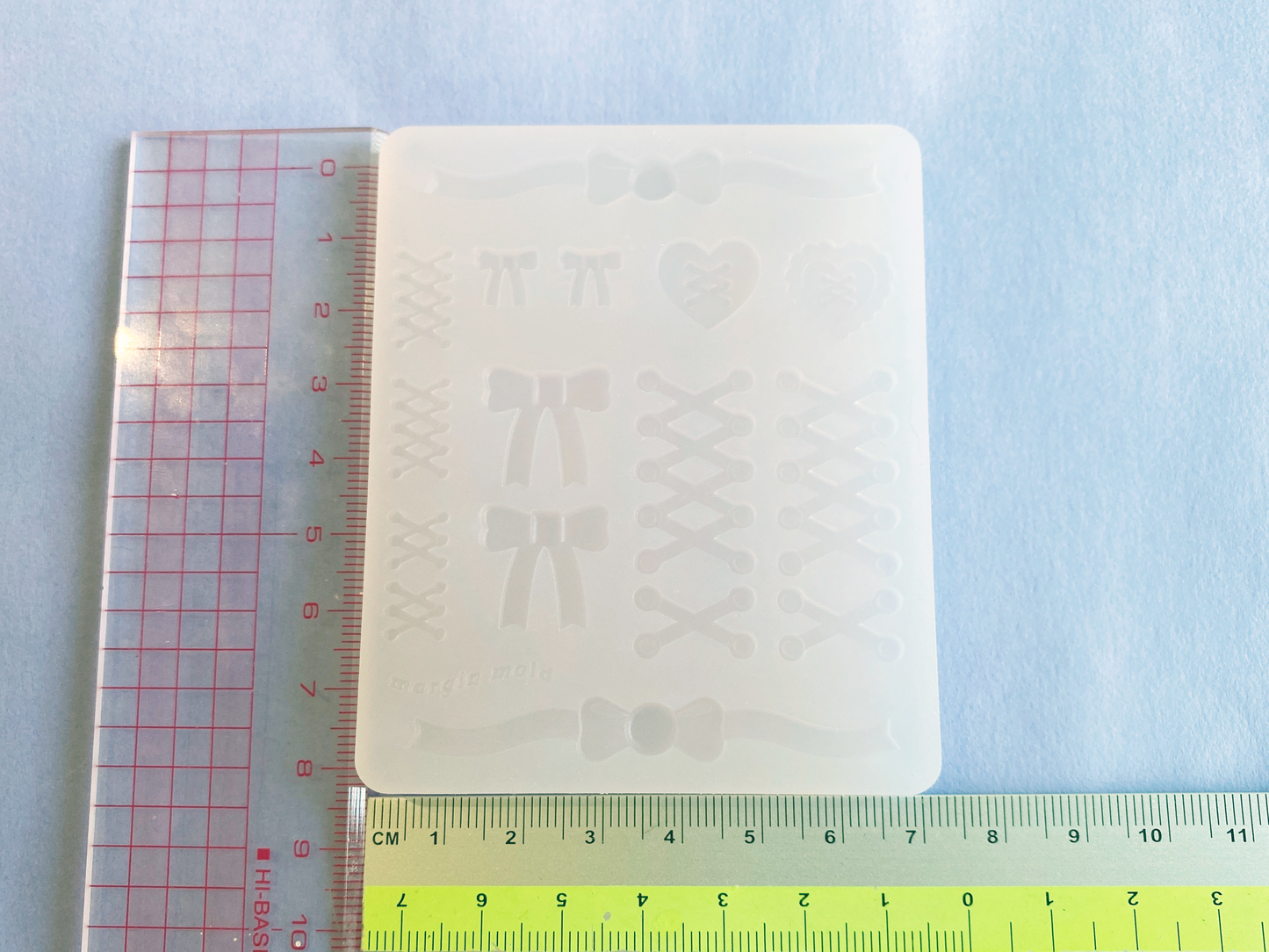 Lace Corset Ribbon Bits Silicone Mold, Matte UV Resin Mold