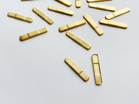 20x4mm Raw Brass Band-Aid Bandage