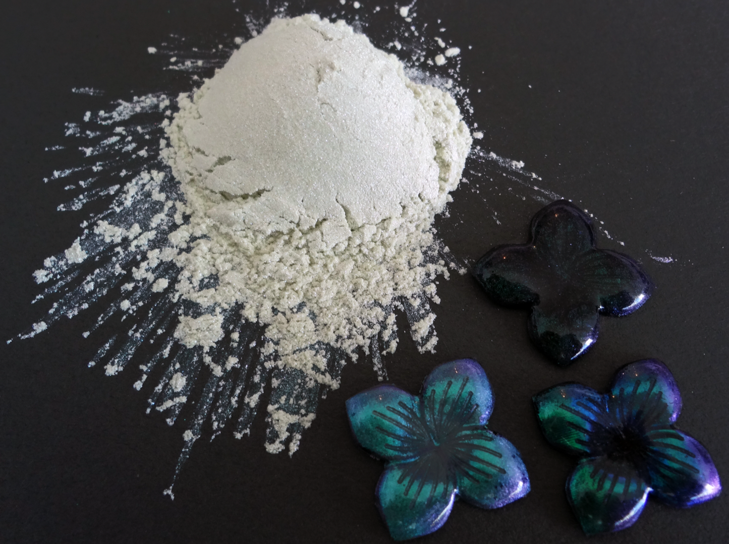 Green Blue Violet Tint Interference Powder