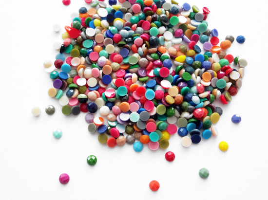 2.5mm Mixed Colors Acrylic Rhinestones