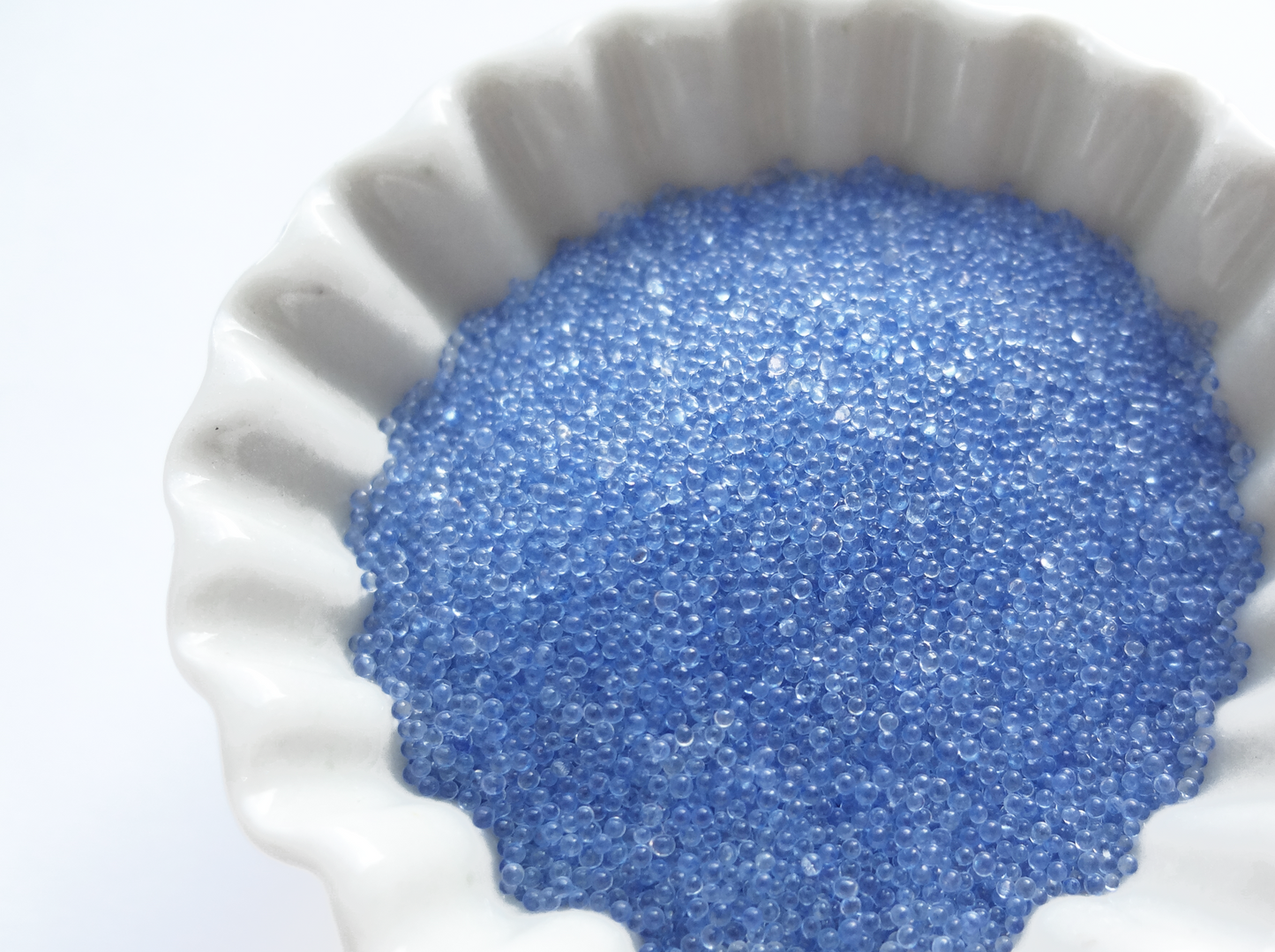 0.6-0.8mm PERIWINKLE BLUE Transparent Microbeads