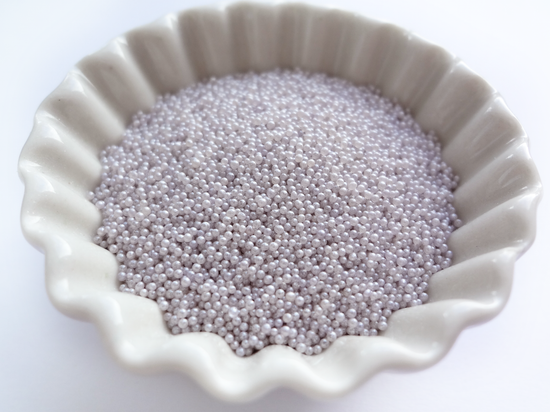 0.6-0.8mm SOFT MAUVE PEARL PURPLE Semi-Transparent Microbeads