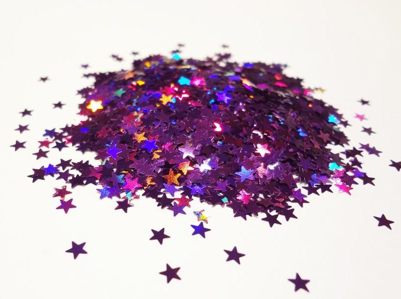 USA glitter - Pure Glitter Mix! (hologram star shapes)