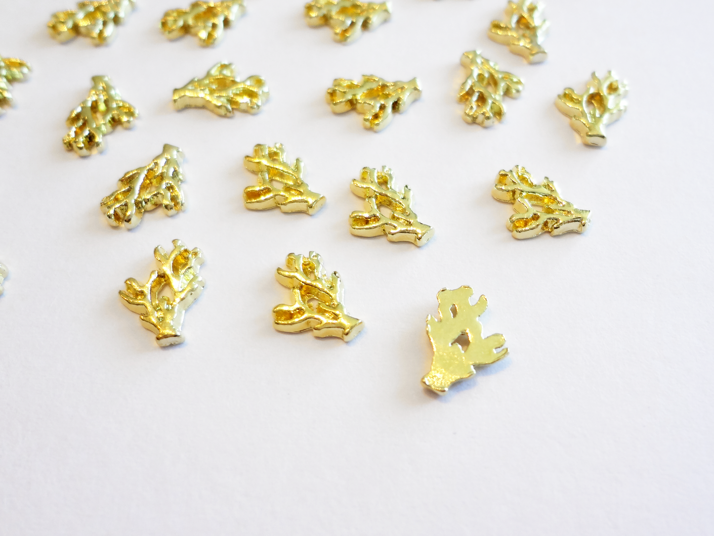 8x6mm 3D Gold Coral