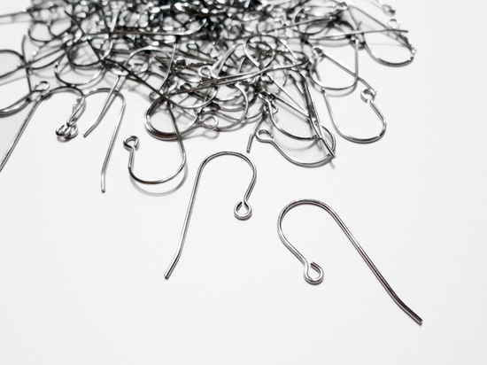 24mm Stainless Steel Ear Wire, 21 gauge 304 Grade Stainless Steel Hypoallergenic Earring Hooks