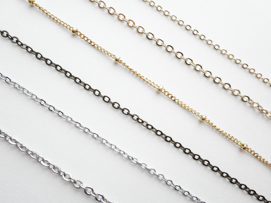 Metal Chains, Choose your own style and length!