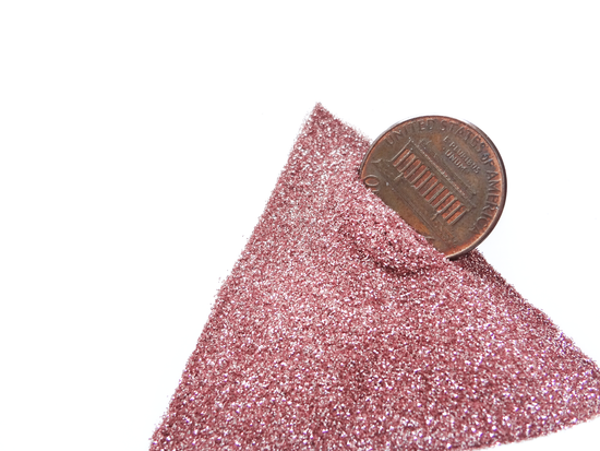 Rose Gold Loose Ultra Fine Glitter, .004" Hex, 0.1mm, 1/256