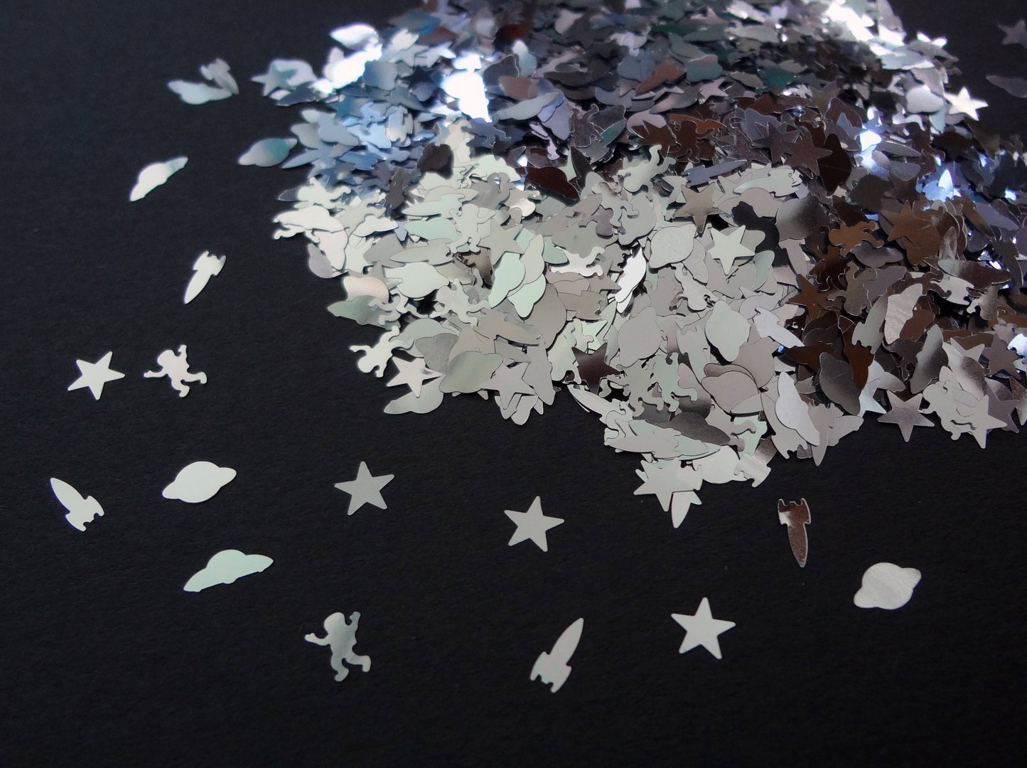 Silver Galaxy Space Mix, Solvent Resistant Glitter
