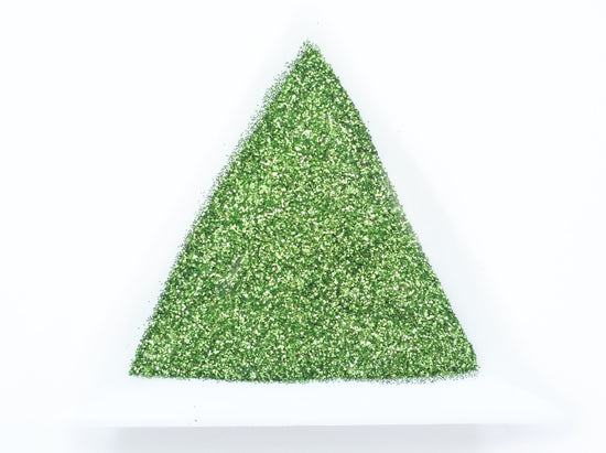 Spring Green Loose Ultra Fine Glitter, .008" Hex, 0.2mm 1/128