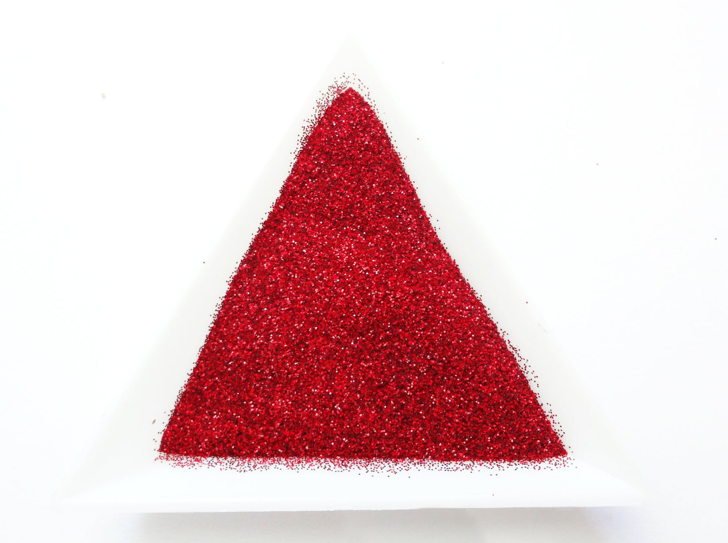 High Flash Laser Red Loose Ultra Fine Glitter, .008" Hex, 0.2mm 1/128