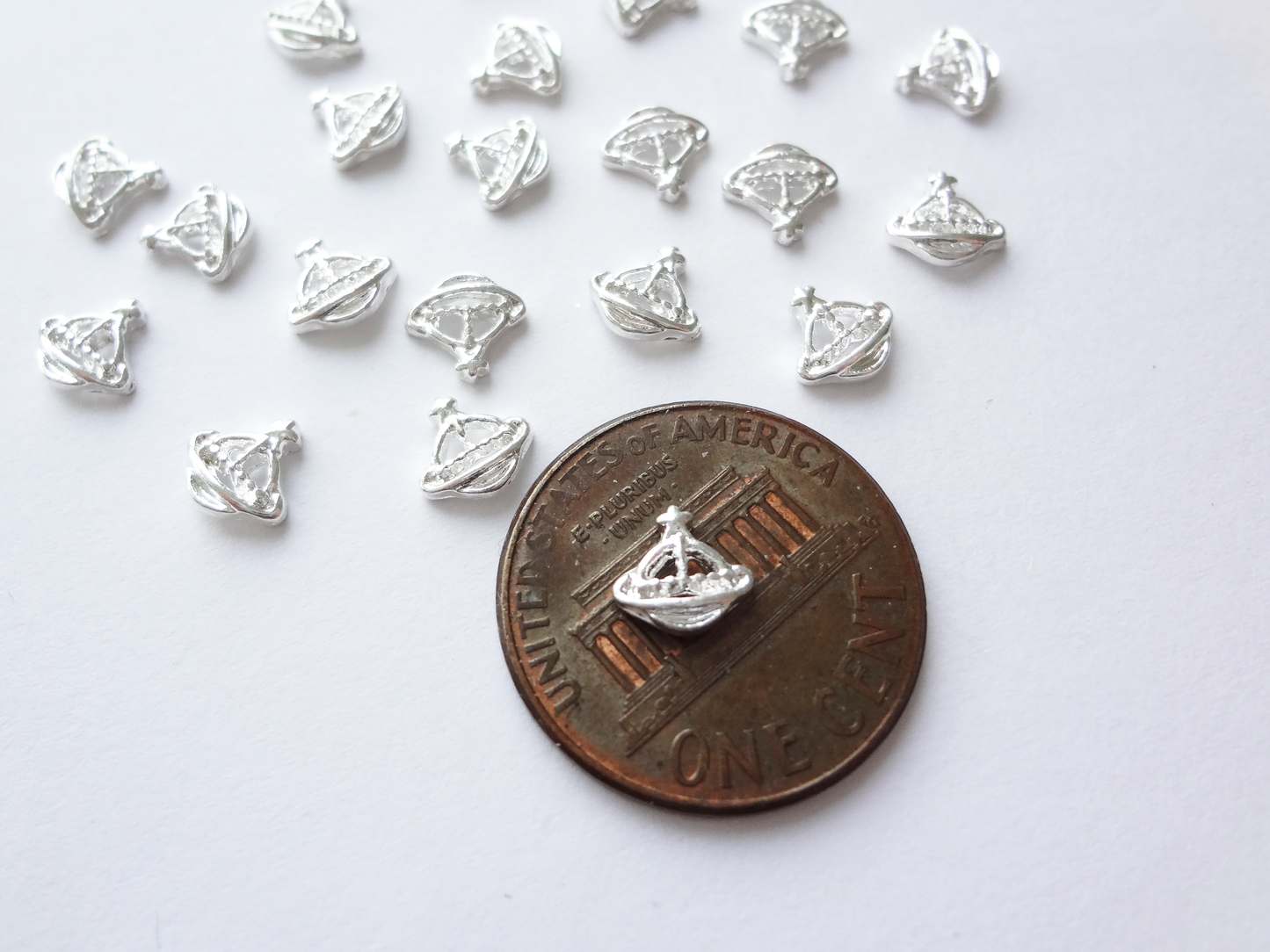 6mm 3D Silver Star Planet