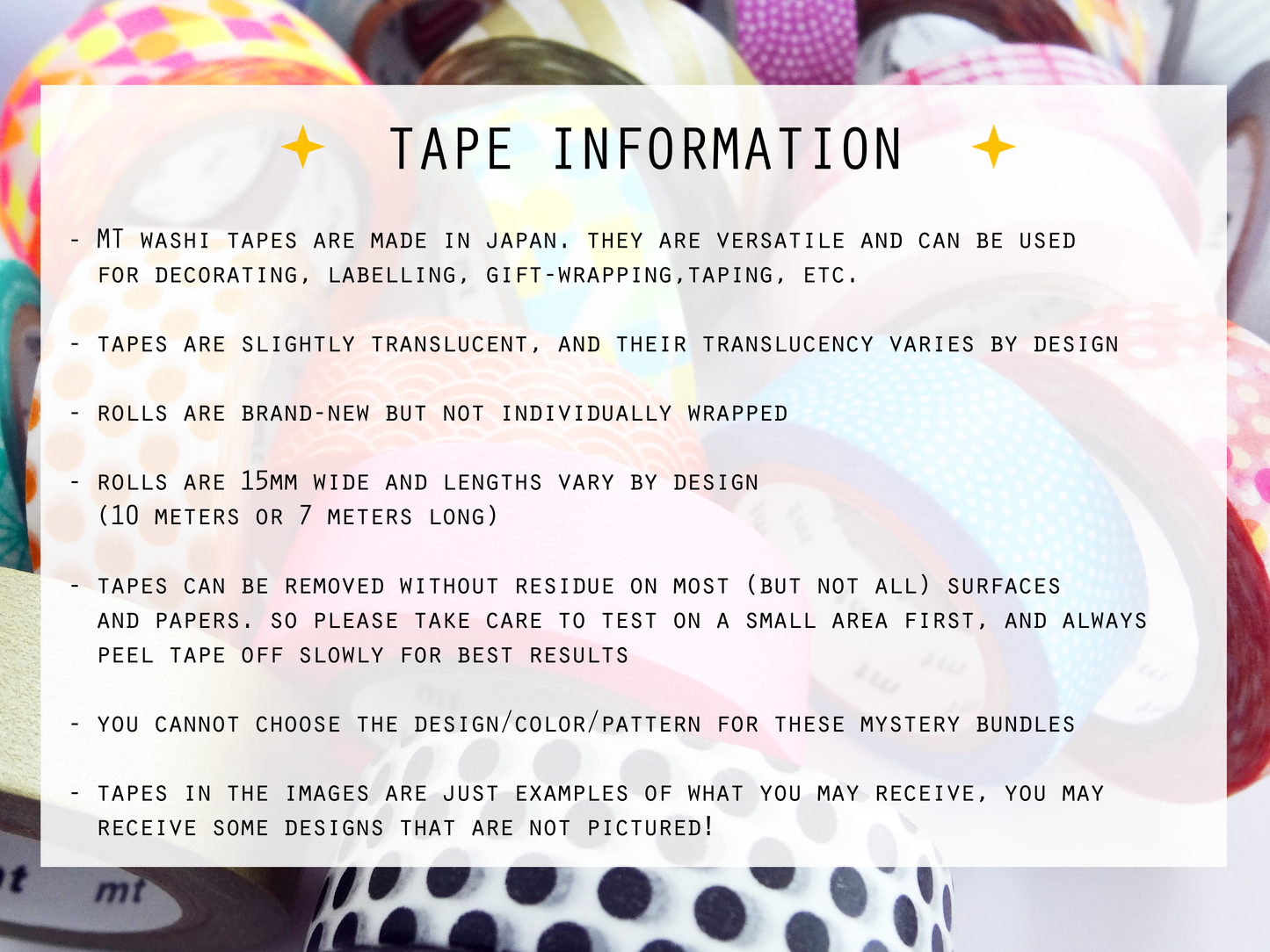 Load image into Gallery viewer, MT Washi Tape - MYSTERY BUNDLES
