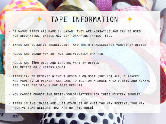 MT Washi Tape - MYSTERY BUNDLES