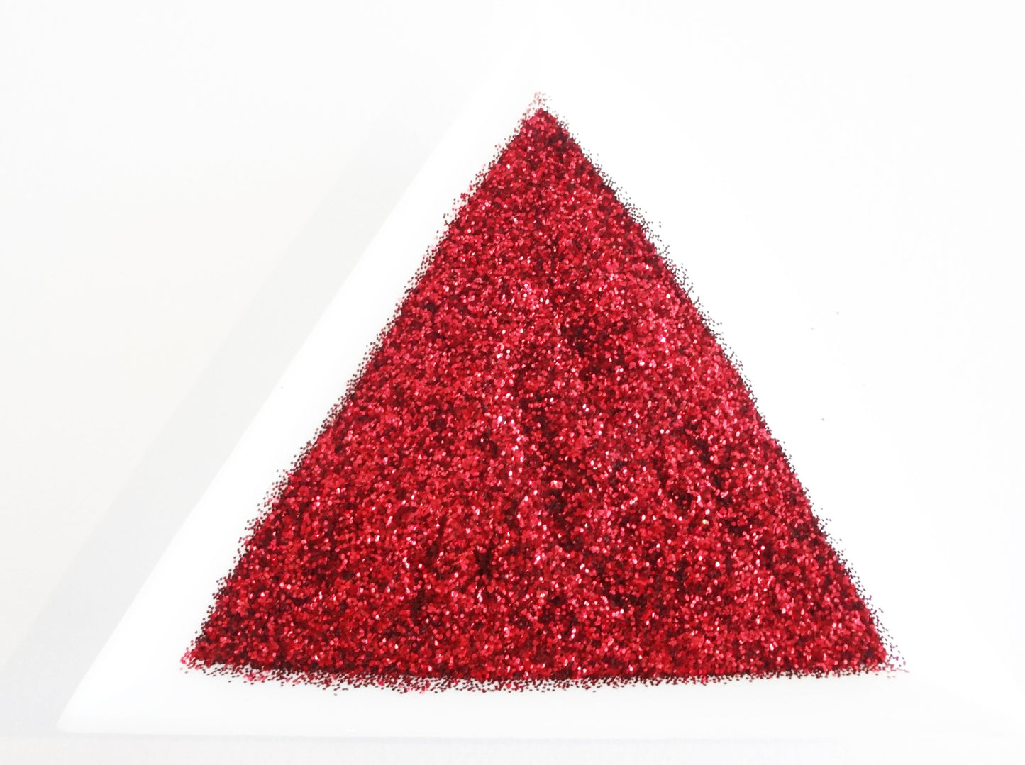 Candy Apple Red Loose Ultra Fine Glitter, .008" Hex, 0.2mm 1/128