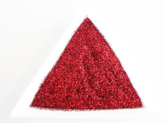 Load image into Gallery viewer, Candy Apple Red Loose Ultra Fine Glitter, .008&amp;quot; Hex, 0.2mm 1/128
