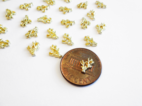 8x6mm 3D Gold Coral