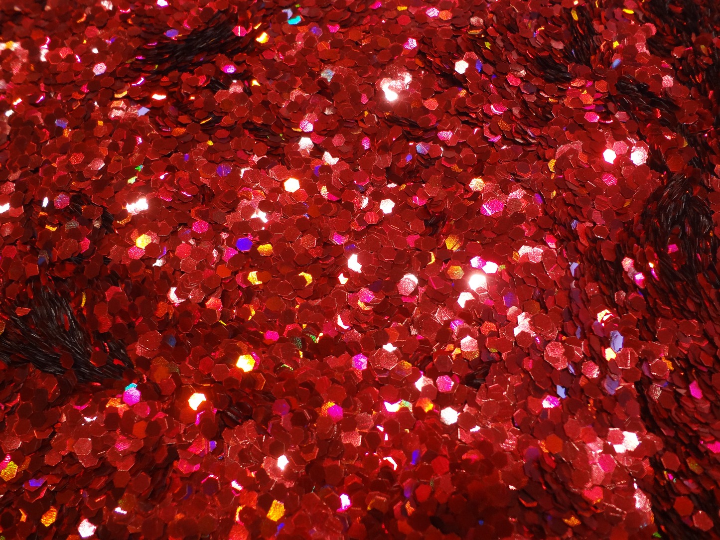 Holographic Laser Red Loose Glitter, .080" Hex, 2mm, 1/12