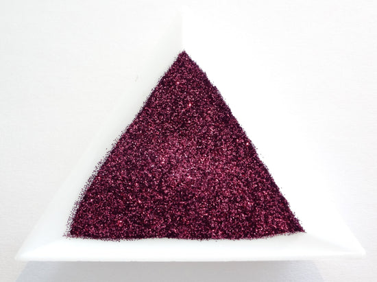 Burgundy Purple Loose Ultra Fine Glitter, .008" Hex, 0.2mm 1/128