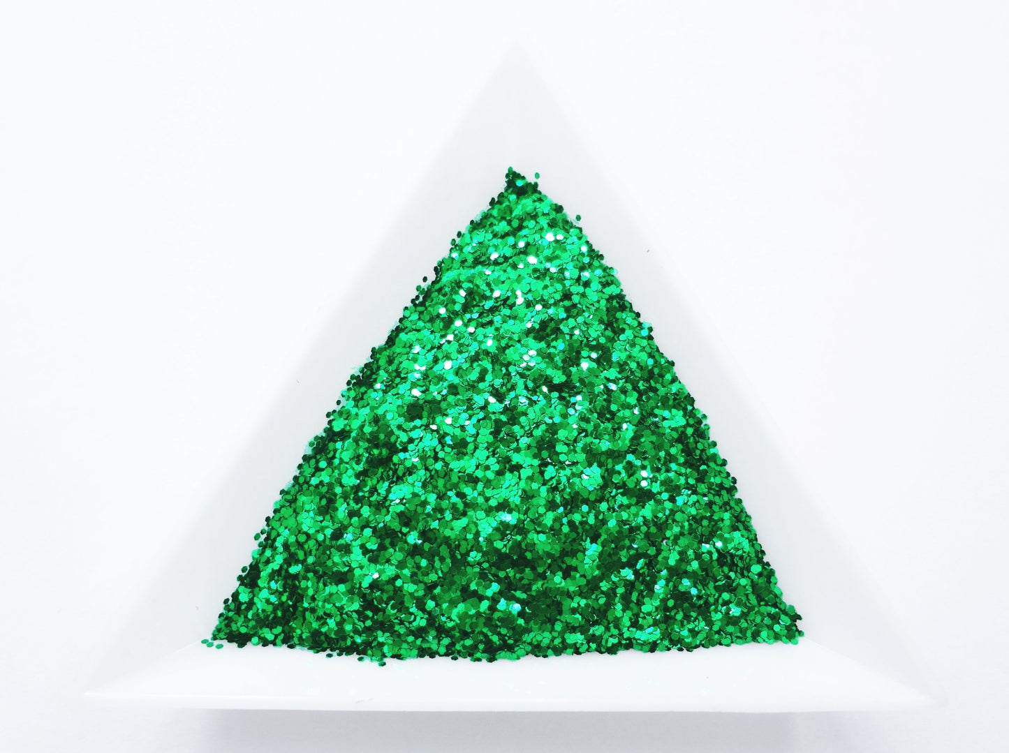 Grass Green Loose Fine Glitter, .025" Hex, 0.6mm, 1/40