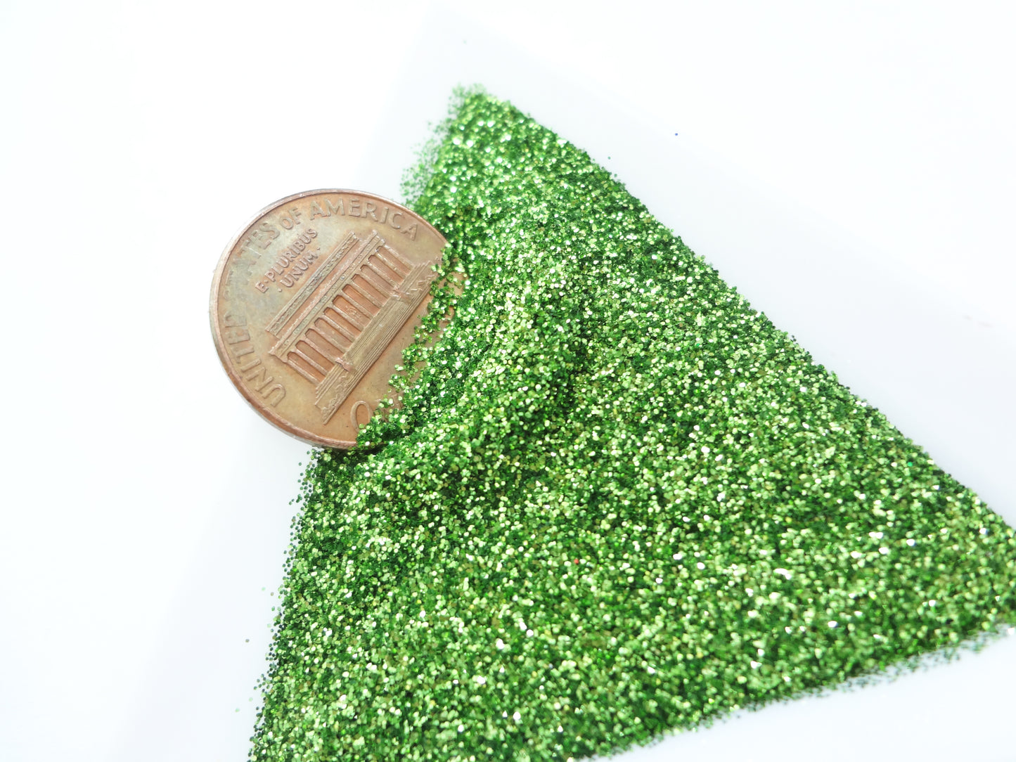 Spring Green Loose Ultra Fine Glitter, .008" Hex, 0.2mm 1/128