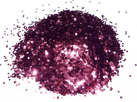 Burgundy Purple Loose Glitter, .040" Hex, 1mm, 1/24 Solvent Resistant Glitter