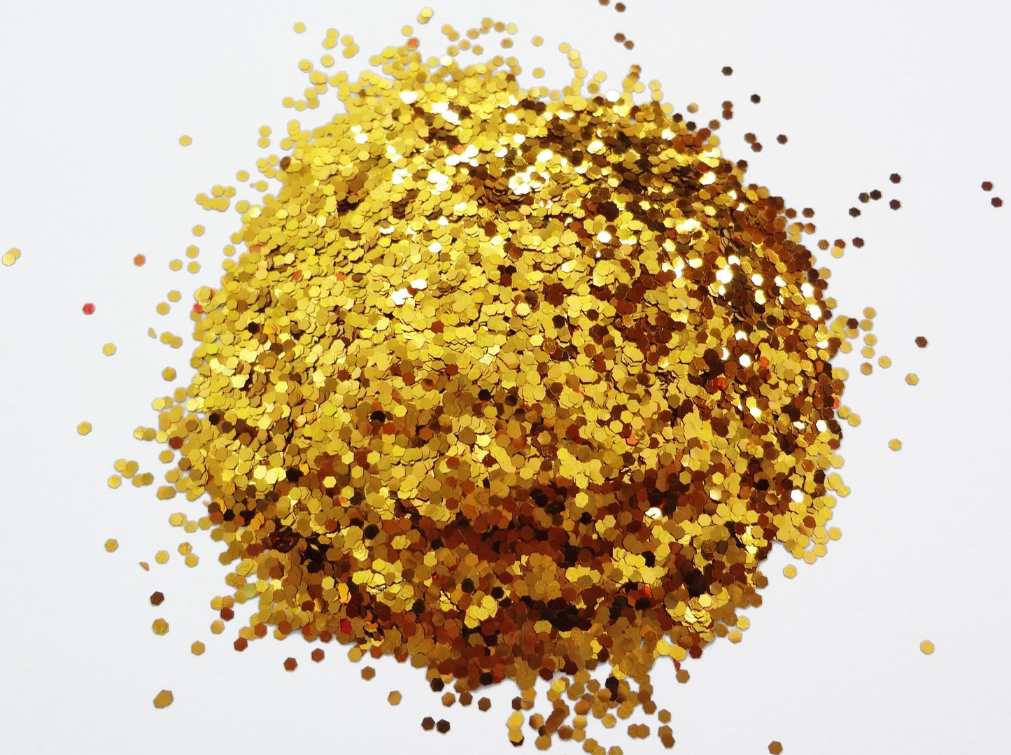 Rich Gold Loose Glitter, .040" Hex, 1mm, 1/24