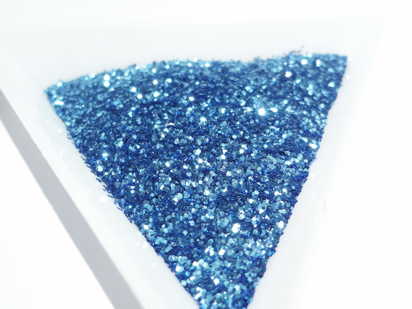 Atlantic Blue Loose Glitter, .015" Hex, 0.4mm, 1/64 Solvent Resistant Glitter