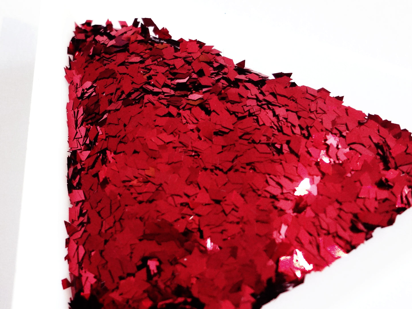 Candy Apple Red Diamond Shape Glitter, 3x1.5mm