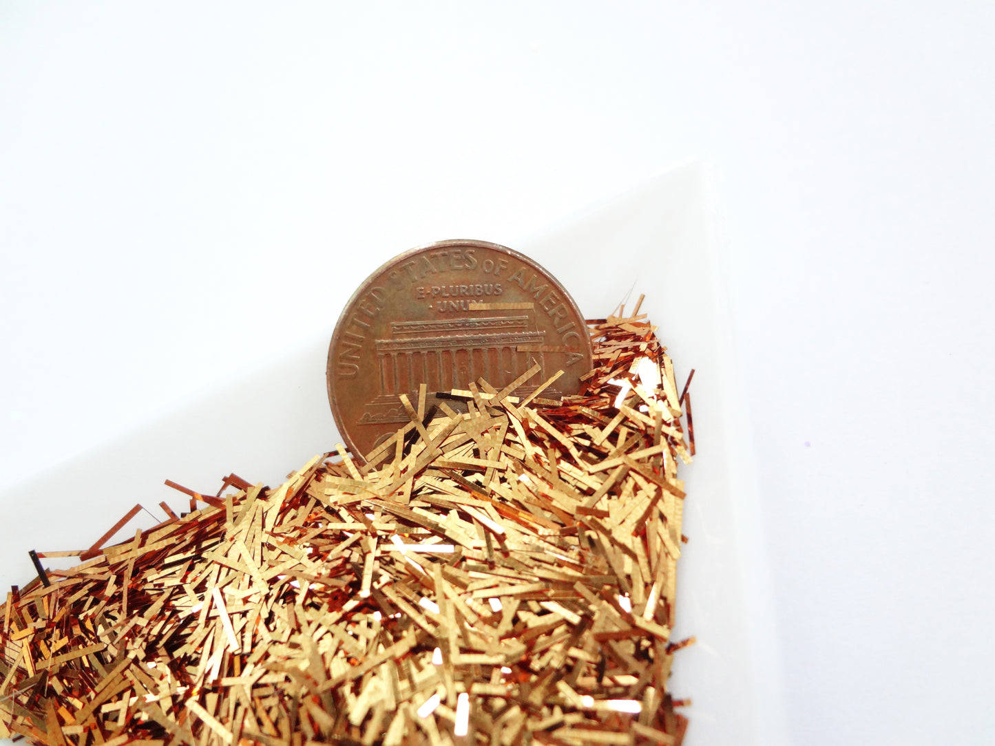 Caramel Bronze Tinsel, 0.3x4.7mm