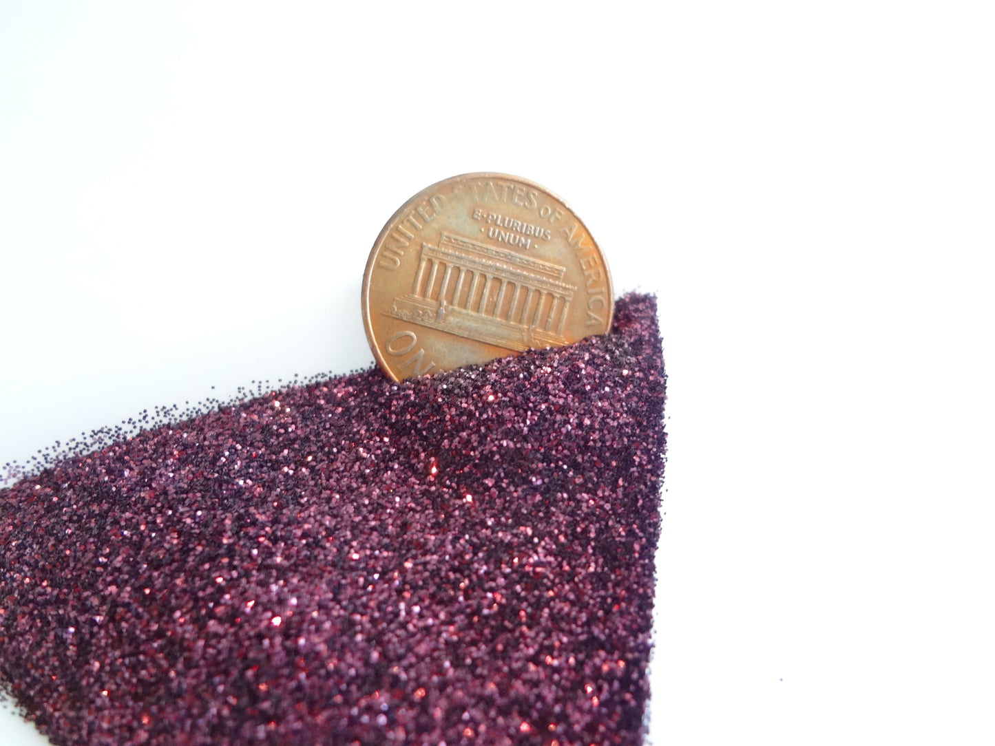 Burgundy Purple Loose Ultra Fine Glitter, .008" Hex, 0.2mm 1/128