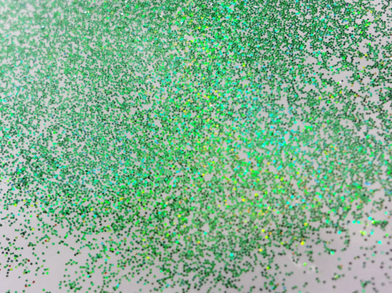 Load image into Gallery viewer, Holographic Laser Green Loose Ultra Fine Glitter, .008&amp;quot; Hex, 0.2mm 1/128
