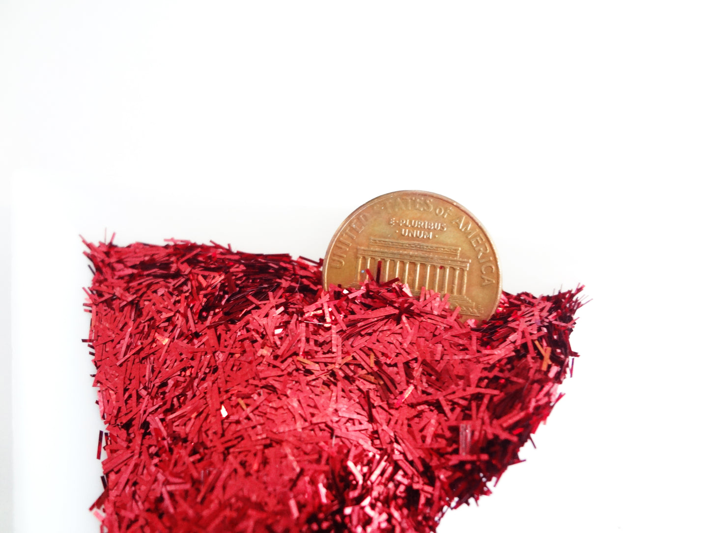 Load image into Gallery viewer, Candy Apple Red Tinsel, 0.2x3mm
