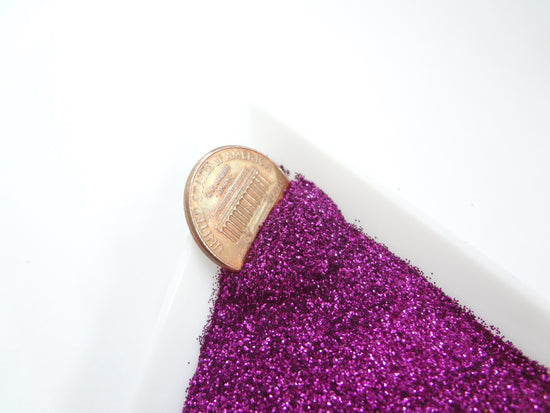 Load image into Gallery viewer, Electric Purple Loose Ultra Fine Glitter, .008&amp;quot; Hex, 0.2mm 1/128 Solvent Resistant Glitter
