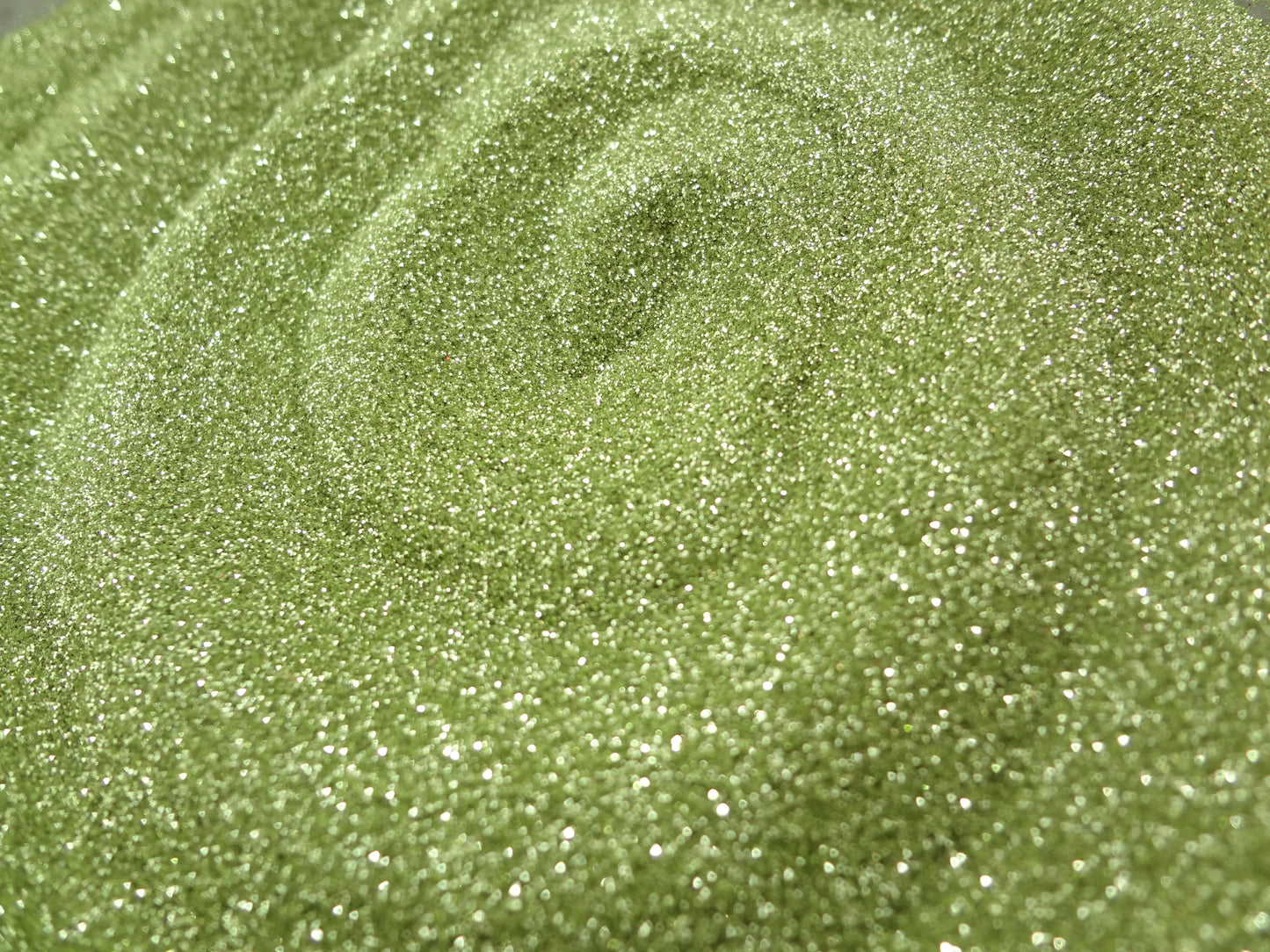 Green Apple Loose Ultra Fine Glitter, .006" Hex, 0.15mm, 1/170