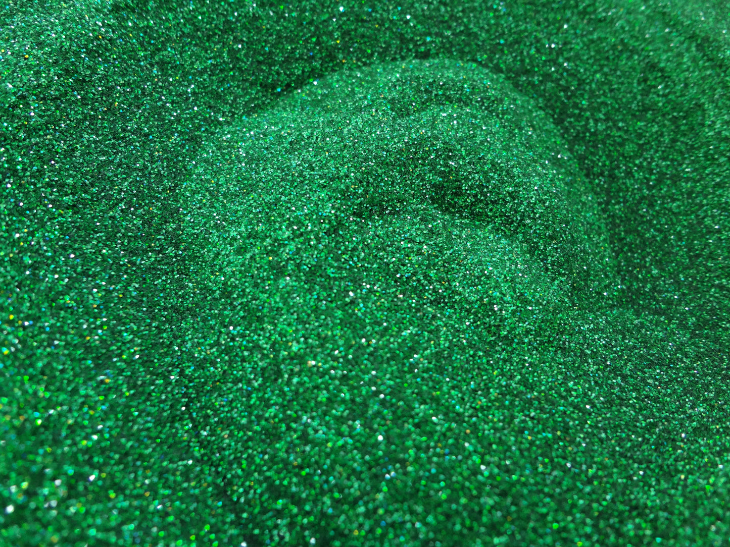 Holographic Laser Green Loose Ultra Fine Glitter, .008" Hex, 0.2mm 1/128