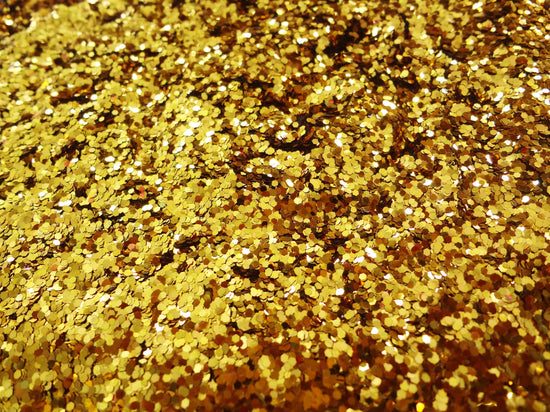 Rich Gold Loose Glitter, .040" Hex, 1mm, 1/24