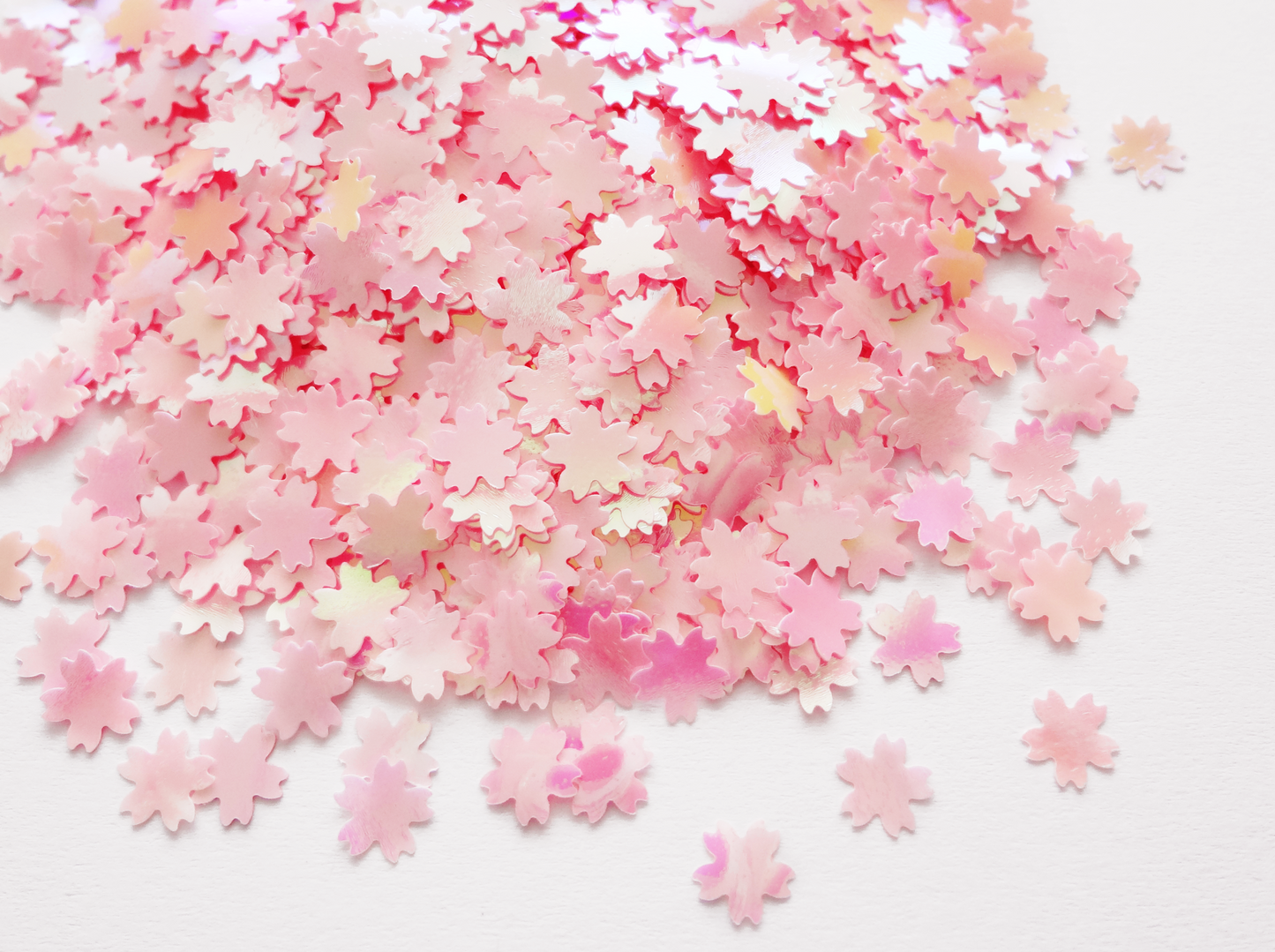 Load image into Gallery viewer, Iridescent Pink Cherry Blossom Flower Glitter, 5mm
