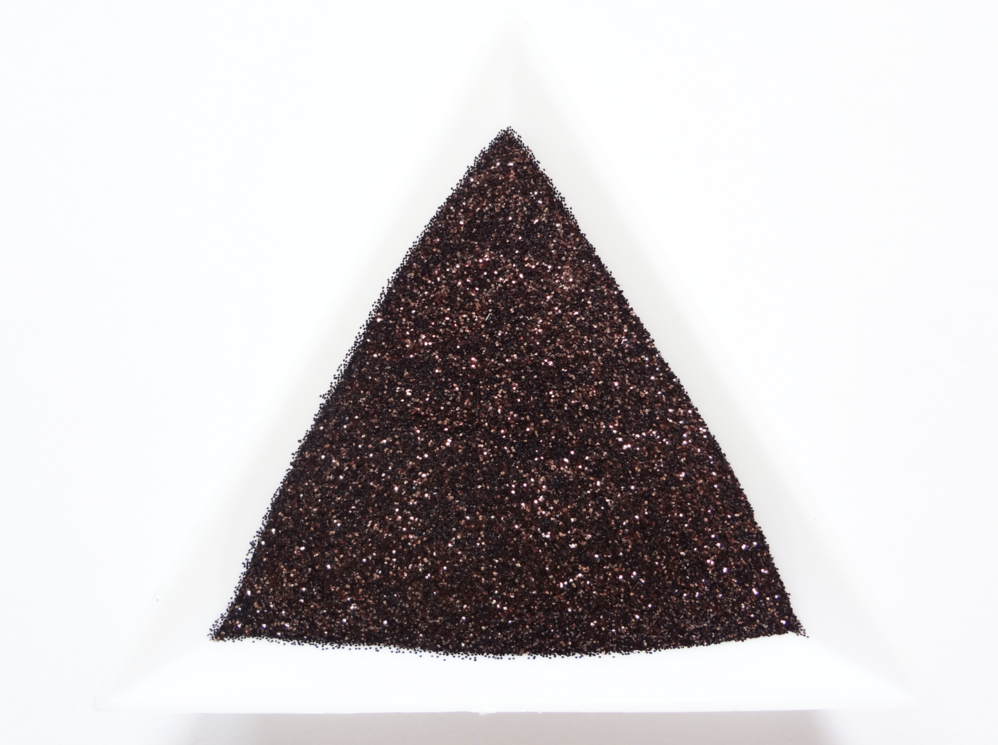Dark Chocolate Brown Loose Ultra Fine Glitter, .008" Hex, 0.2mm 1/128