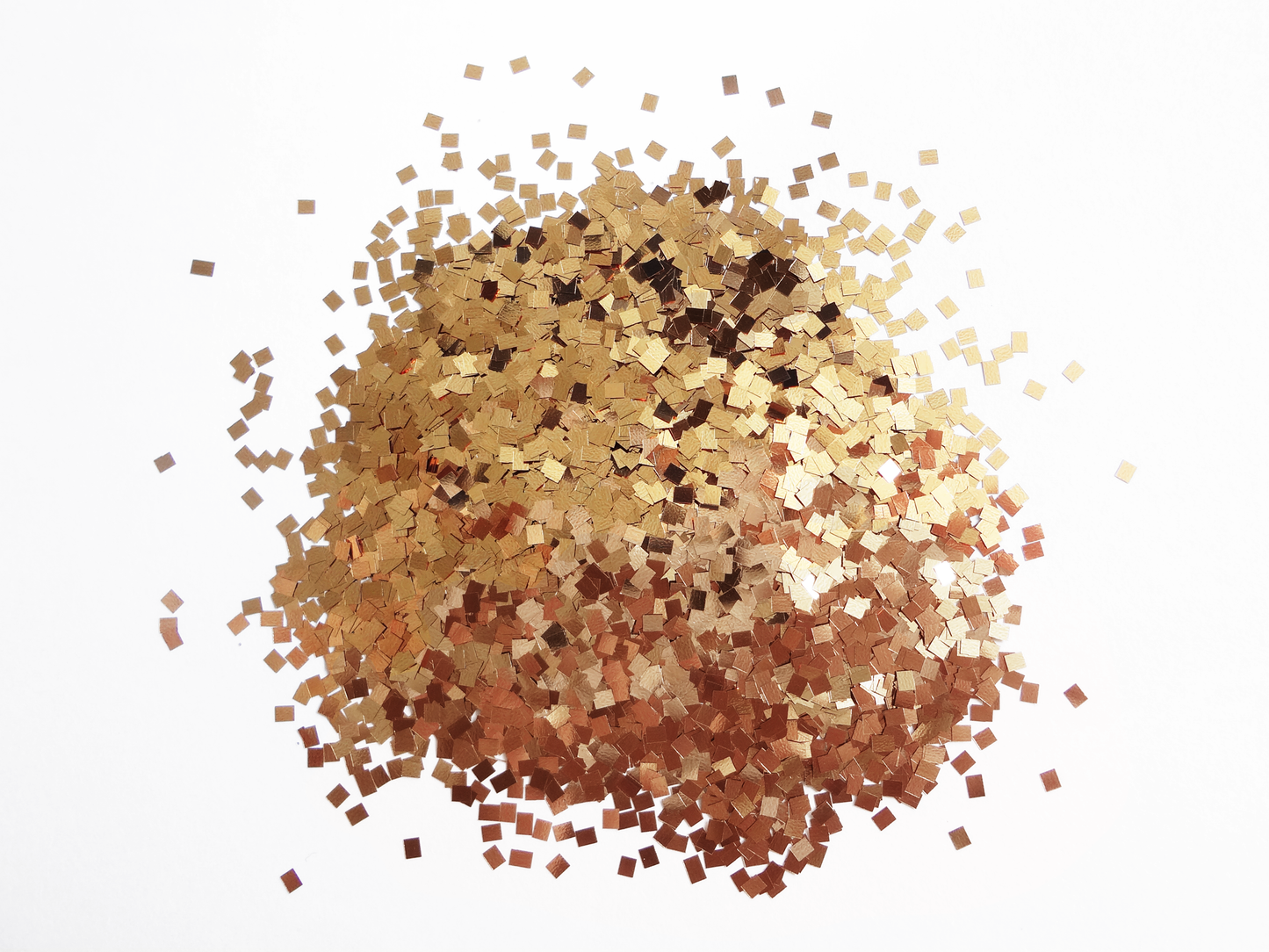 Load image into Gallery viewer, Apricot Bronze Square Rectangle Glitter, 2mm, Solvent Resistant Glitter
