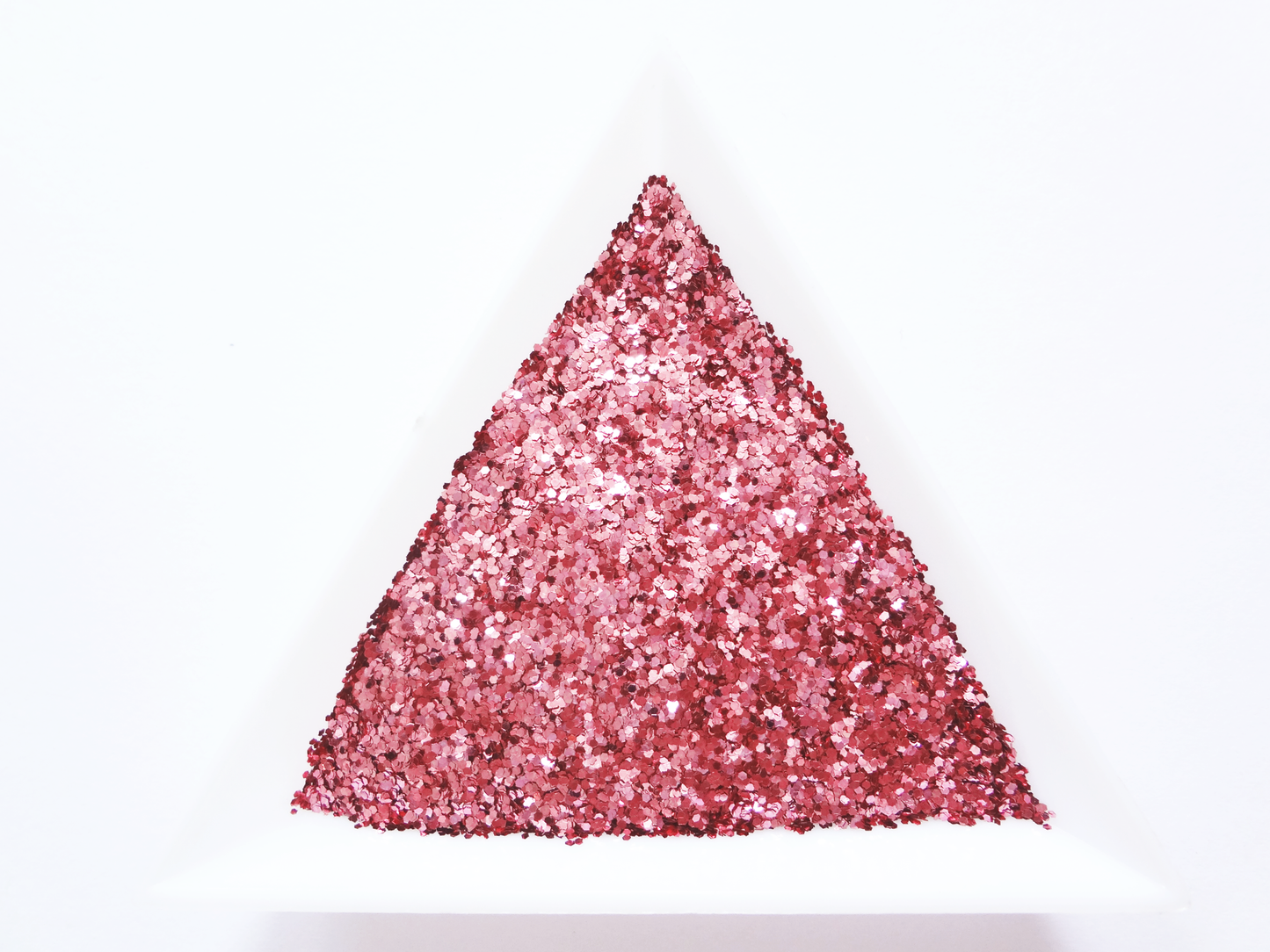 Coral Pink Loose Fine Glitter, .025" Hex, 0.6mm, 1/40 Solvent Resistant Glitter