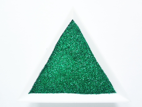 Forest Green Loose Ultra Fine Glitter, .008" Hex, 0.2mm 1/128