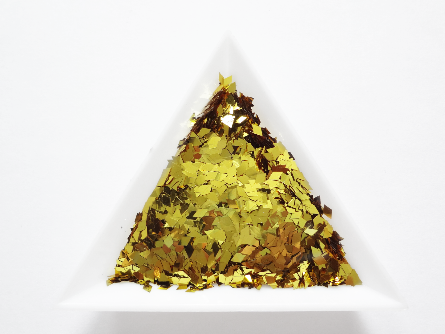 Lemon Yellow Gold Diamond Shape Glitter, 4x2mm