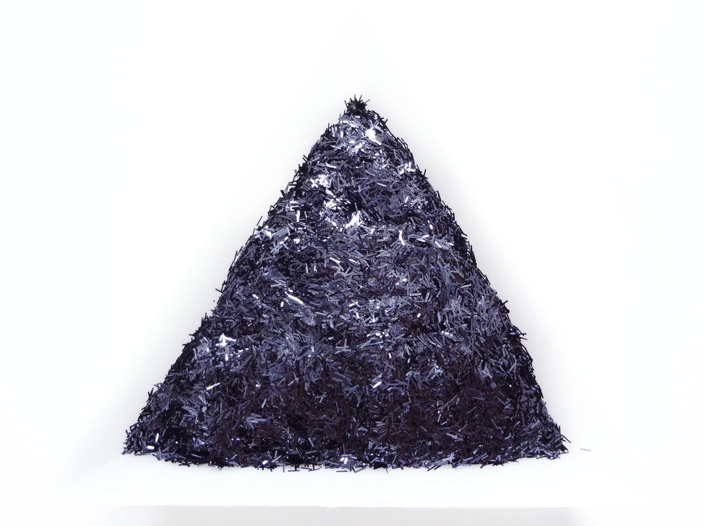 Deep Indigo Blue Tinsel, 0.2x1.5mm, Solvent Resistant Glitter