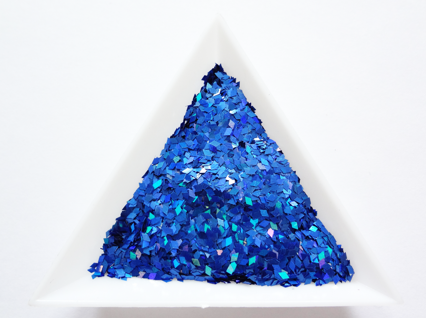 Holographic Lapis Blue Diamond Shape Glitter, 3x1.5mm