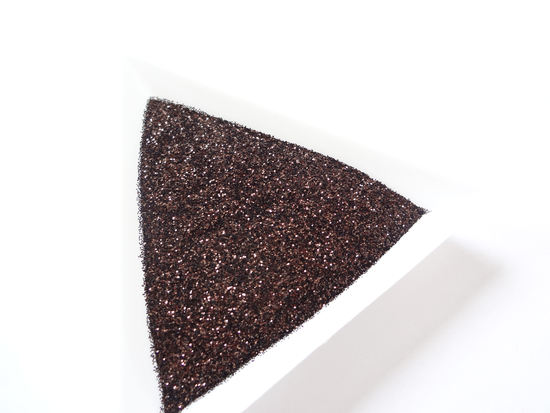 Dark Chocolate Brown Loose Ultra Fine Glitter, .008" Hex, 0.2mm 1/128