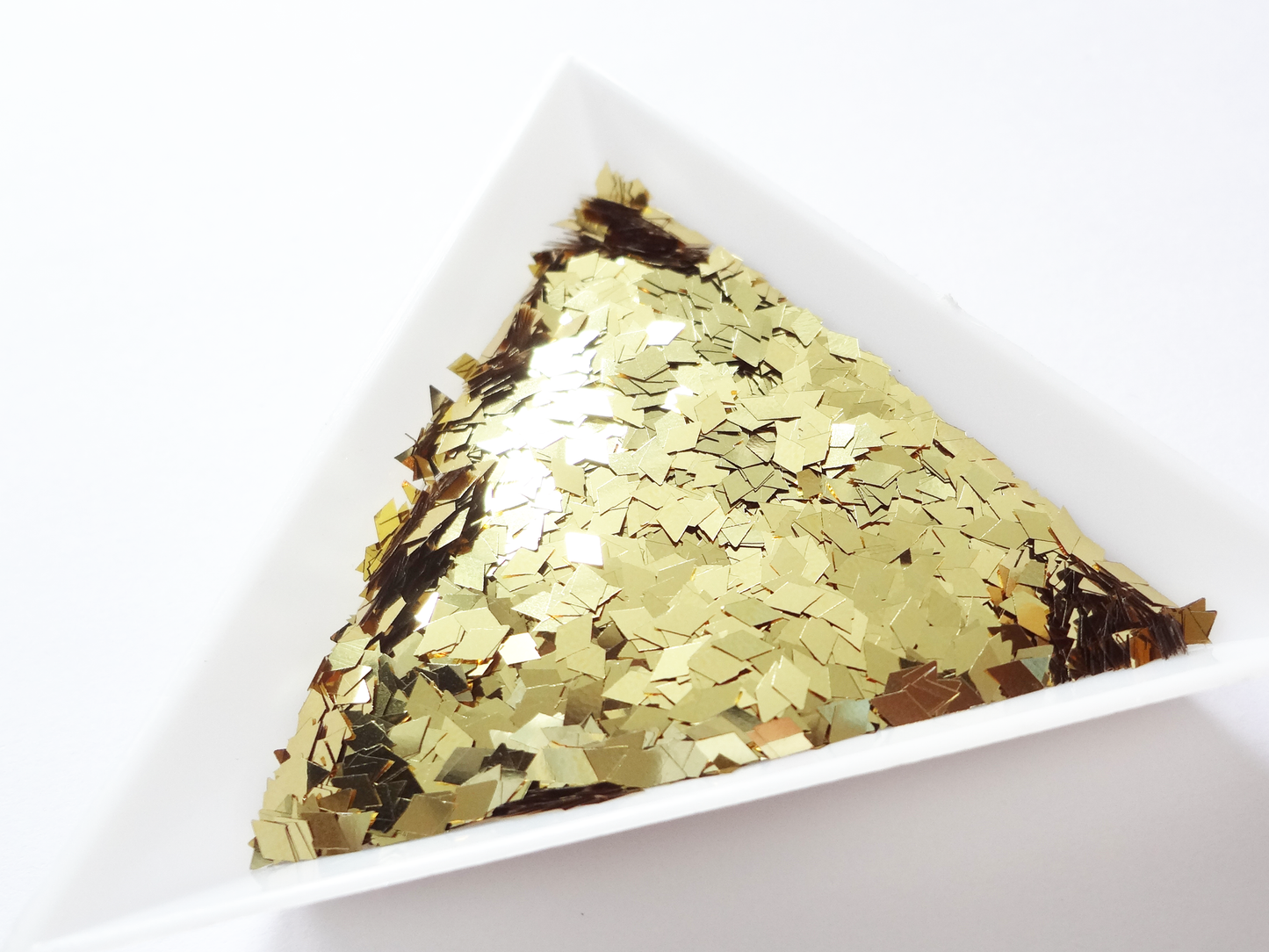 Golden Pineapple Diamond Shape Glitter, 4x2mm, Solvent Resistant Glitter