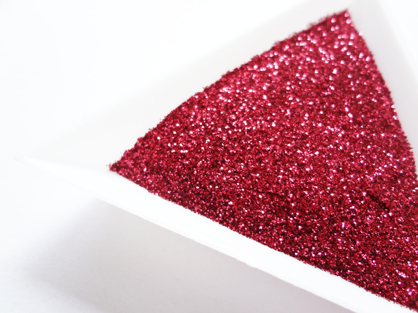 Cardinal Red Loose Ultra Fine Glitter, .008" Hex, 0.2mm 1/128