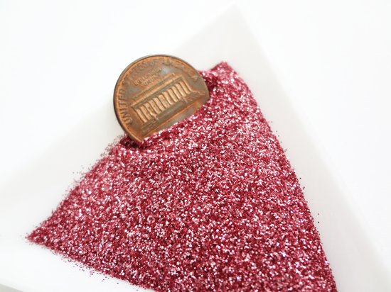 Sweet Pink Loose Ultra Fine Glitter, .008" Hex, 0.2mm 1/128